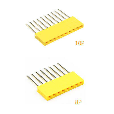 60pcs coloriu o conector longo reto do PWB de Pin Header 11mm Pin Socket da única fileira de 2.54mm