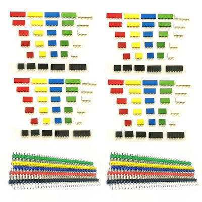 150pcs coloriu o ouro fêmea reto do soquete X120 de Pin Header X30 da única fileira de 2.54mm chapeado