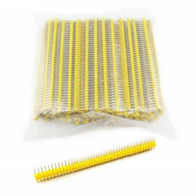2x40P colorido 40Pin 2.54mm 0,1&quot; homem dobro reto Pin Header Strip da fileira