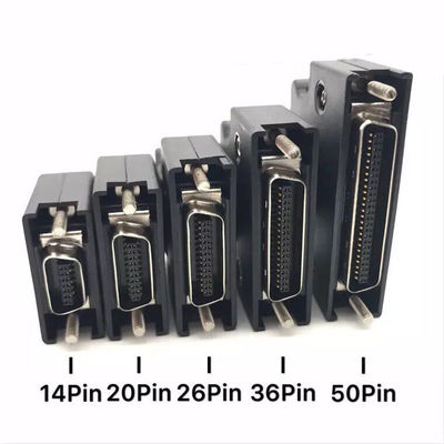 SCSI-50 homem SCSI 14 20 26 50 conectores da NC de Pin Sevo Driver Adapter