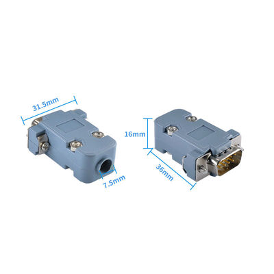 Conector de pino 15 D-secundário Hood Cover Backshell plástico de DB9 RS232 9 Pin Male Female DB15 VGA
