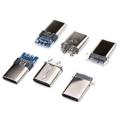 Tipo soquete fêmea 6P 9P 14P 16P 24P Jack Connector portuário de carregamento de USB 3,1 de C