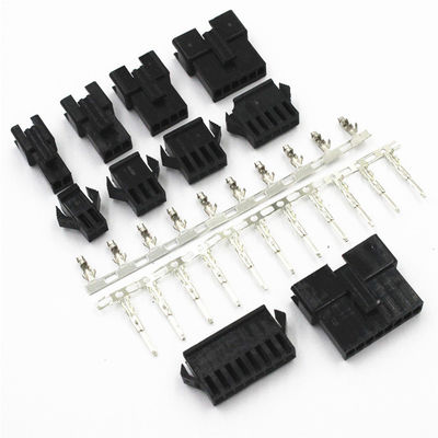Terminais espaçando do encabeçamento do alojamento do conector de JST-SM 2.54mm para a fonte de alimentação da tira do diodo emissor de luz