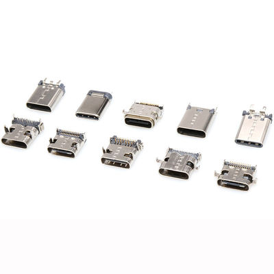 tipo conector fêmea portuário de carregamento rápido de 24P USB 3,1 do PWB de Jack do soquete do pino do receptáculo 24 de C