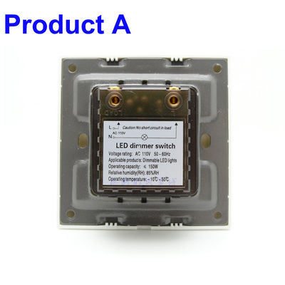 Botão mais não ofuscante de Wall Mounted Rotary do controlador do brilho do interruptor da lâmpada do diodo emissor de luz de AC85-120V AC180-265V