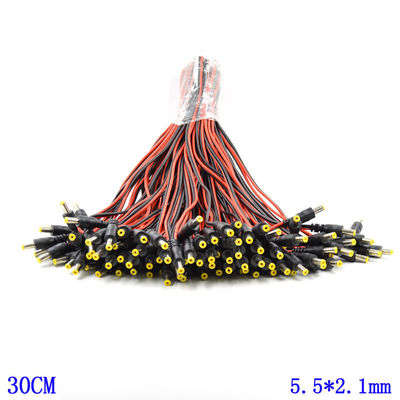 5.5mm x 2.1mm fêmea do cabo de extensão da trança da alimentação de DC de 10 polegadas (30cm)