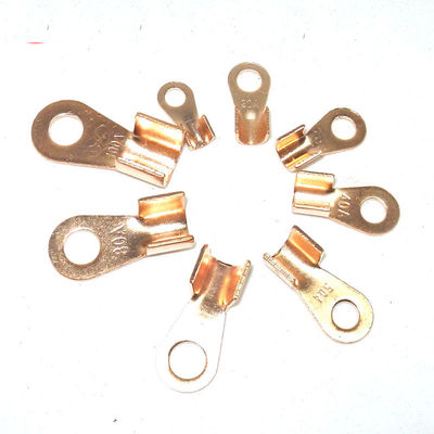 o fio aberto do tambor 80pcs frisa o jogo de cobre OT 10A de Ring Lug Terminals Assortment Set a 100A