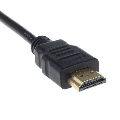 homem de 1080p Hdmi à fêmea de VGA com o adaptador audio do conversor de cabo para o PC da HDTV