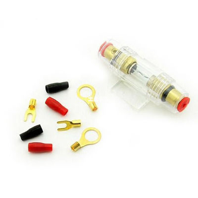 5 medidores de jogo de cabo longo do fio do áudio do amplificador do Subwoofer do poder do carro 8GA com suporte do fusível