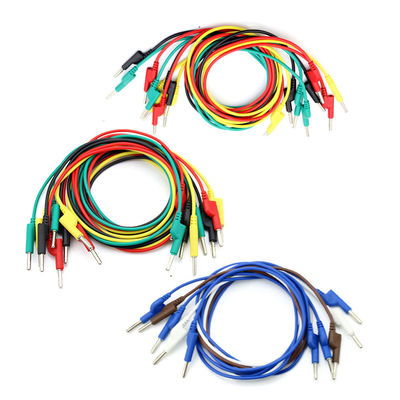 O teste eletrônico da ponta de prova do multímetro conduz o grupo dos Pugs da banana de Kit Spade Lugs Alligator Clips