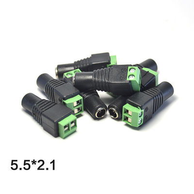 Tomada fêmea da alimentação de DC de Jack da rede do cabo RJ45 do ponto de entrada ao adaptador dos terminais de parafuso para a câmera do monitor