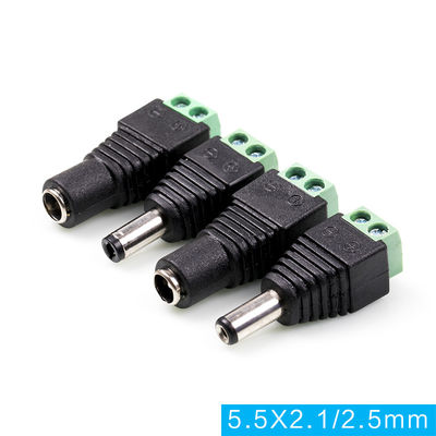 Tomada fêmea da alimentação de DC de Jack da rede do cabo RJ45 do ponto de entrada ao adaptador dos terminais de parafuso para a câmera do monitor