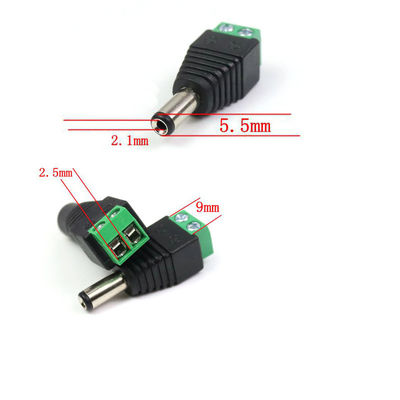 Tomada fêmea da alimentação de DC de Jack da rede do cabo RJ45 do ponto de entrada ao adaptador dos terminais de parafuso para a câmera do monitor