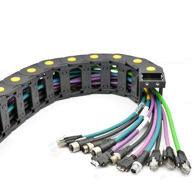 Cabo de corrente flexível M12 do arrasto ao Turnkey das cablagens do cabo Cat6 da rede Ethernet do conector da tomada RJ45