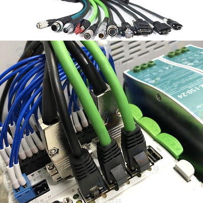 Cabo de corrente flexível M12 do arrasto ao Turnkey das cablagens do cabo Cat6 da rede Ethernet do conector da tomada RJ45