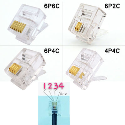 Porto de série fêmea de COM DB9 RS232 ao cabo de Exapansion do conector de RJ11 RJ12
