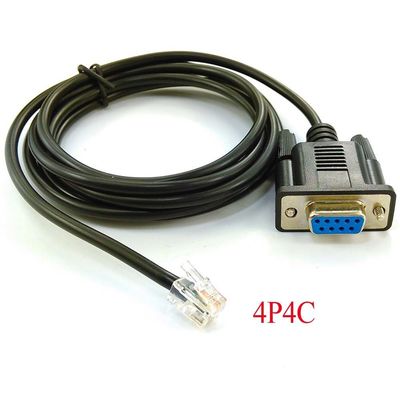 Porto de série fêmea de COM DB9 RS232 ao cabo de Exapansion do conector de RJ11 RJ12