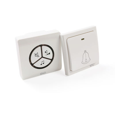 Nenhuma campainha de encaixe impermeável sem fio 85V do botão de interruptor do impulso do soquete de parede de Bell de porta da bateria - C.A. 265V