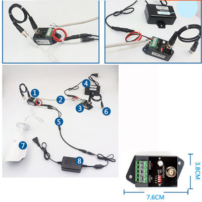 Transmissor video ativo do receptor de UTP BNC do CCTV do Balun video da câmera até 2400 medidores