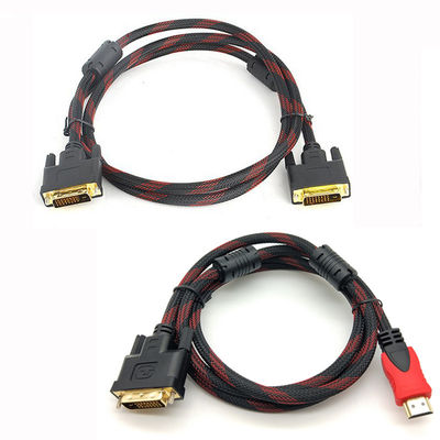 HDMI ao homem completo do apoio de cabo 1080P de DVI 24+1 HDMI ao adaptador de alta velocidade masculino Cabl de DVI-D