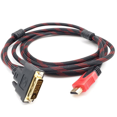HDMI ao homem completo do apoio de cabo 1080P de DVI 24+1 HDMI ao adaptador de alta velocidade masculino Cabl de DVI-D
