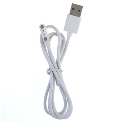 Pogo 2 Pin Connector 4mm lança o cabo magnético da carga dos dados de USB para o Smart Watch portátil do Juicer