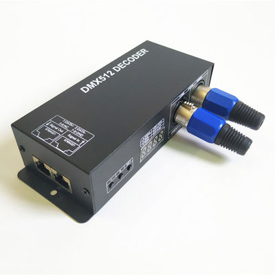 O decodificador de DC12V~24V RGB RGBW 3CH 4CH DMX512 com indicação digital DMX a PWM conduziu o redutor da tira