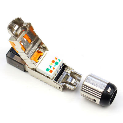 As tomadas modulares Cat8 da rede RJ45 protegeram a alta velocidade dos conectores 8P8C 40 Gbps