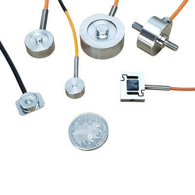 Sensor diminuto de aço inoxidável pequeno 5N 10N 100N 200N do filme fino da tensão da compressão de Mini Micro Button Load Cell