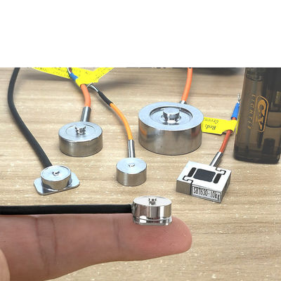 Sensor diminuto de aço inoxidável pequeno 5N 10N 100N 200N do filme fino da tensão da compressão de Mini Micro Button Load Cell