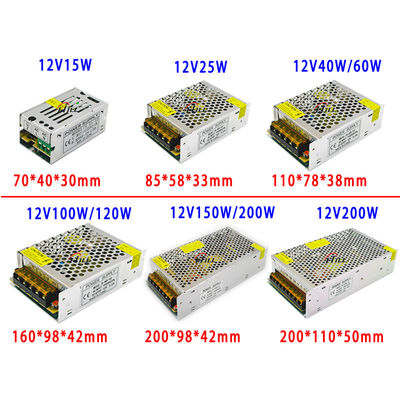 Interruptor AC100-120V/AC200-240V 3CH do transformador de Power Supply Adapter do motorista do diodo emissor de luz para a luz da corda da tira do diodo emissor de luz