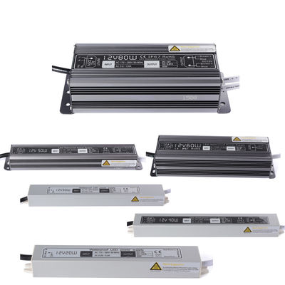 A C.C. 12V 60W que ilumina o motorista impermeável Power Supply IP67 do diodo emissor de luz do transformador entrou o adaptador de AC170-250V para a tira do diodo emissor de luz