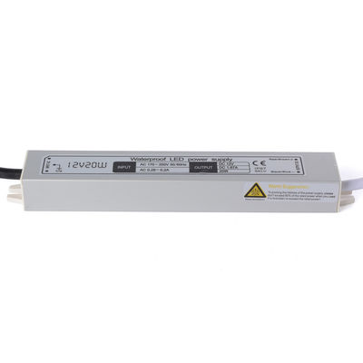 A C.C. 12V 20W que ilumina o motorista impermeável Power Supply IP67 do diodo emissor de luz do transformador entrou o adaptador de AC170-250V para a tira do diodo emissor de luz