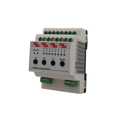 Smart Home que ilumina a maneira 16A do módulo de interruptor 8 do relé da unidade de controle na linha do protocolo de RS485 Modbus