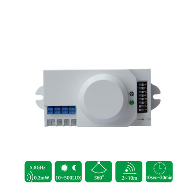 O corpo da C.A. 110V/220V 5.8GHz do sensor de radar da micro-ondas faz sinal ao interruptor da luz do detector do HF