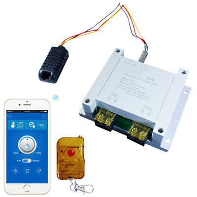 2 das Amazonas espertas do interruptor do relé da maneira 30A WiFi RF jogo de controle remoto de Alexa Google Homekit Temperature Humidity