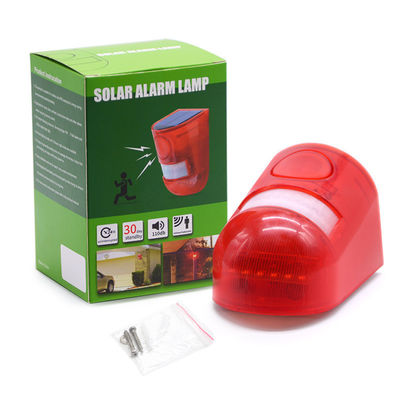 Lâmpada vermelha do alarme solar do sensor de movimento que adverte a luz sadia impermeável para o armazém da exploração agrícola do jardim