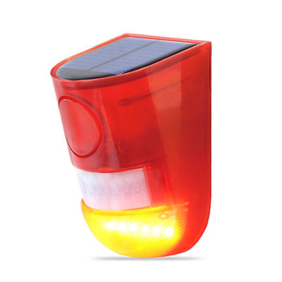 Lâmpada vermelha do alarme solar do sensor de movimento que adverte a luz sadia impermeável para o armazém da exploração agrícola do jardim