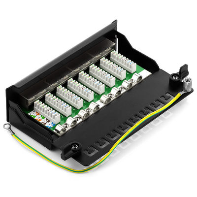 8 divisor portuário da caixa de distribuidor do distribuidor de cabo do painel de remendo Cat6 da montagem RJ45 da parede de Pacthpanel UTP