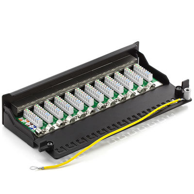 12 divisor portuário da caixa de distribuidor do distribuidor de cabo do painel de remendo Cat6 da montagem RJ45 da parede de Pacthpanel UTP