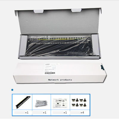 24 polegadas Rackmount portuárias x 1U do painel de remendo Cat6 de Pacthpanel UTP RJ45 19
