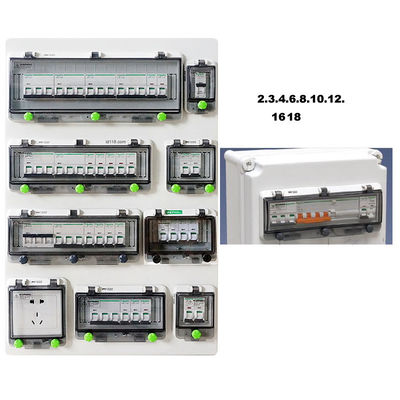 Maneira 2 3 4 5 6 8 10 12 16 18 exterior impermeável plástica da caixa de interruptor IP67 do interruptor do cerco elétrico da parede