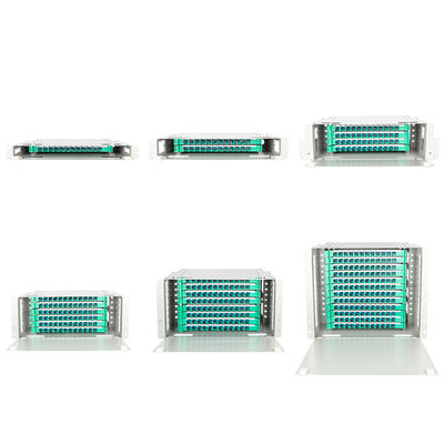 Conector do ST do SC LC de ODF FC unidade do quadro de distribuição da fibra ótica da montagem em rack de 19 polegadas que desliza a gaveta 1U 2U 3U