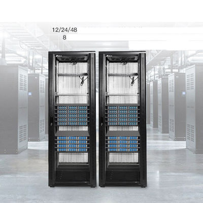 4 8 12 24 portos 19&quot; parede ou montagem em rack ótica da caixa de junção do conector do ST do SC LC da fibra FC