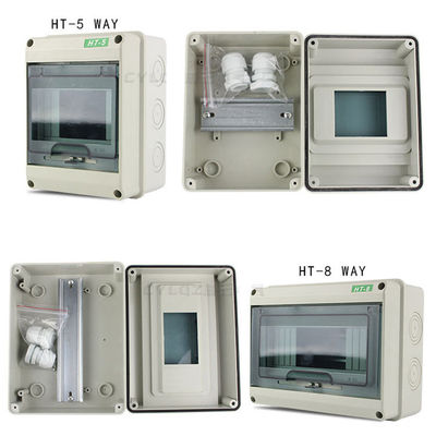 HT-5 8 12 15 18 24 da distribuição elétrica do cerco da maneira caixas de interruptor plásticas IP65 impermeáveis