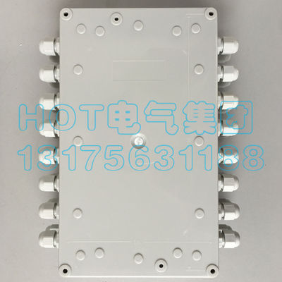 Caixa de junção elétrica 250*150*200mm da canalização do cerco com blocos de terminais 600V 32A do trilho do ruído UKK5