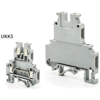Caixa de junção elétrica 250*150*200mm da canalização do cerco com blocos de terminais 600V 32A do trilho do ruído UKK5