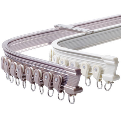 Janela de baía de alumínio curvada resistente Rod Bendable Curtain Track Rail de Polo para o divisor de sala