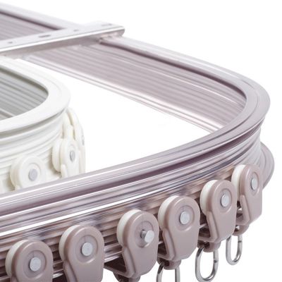 Janela de baía de alumínio curvada resistente Rod Bendable Curtain Track Rail de Polo para o divisor de sala