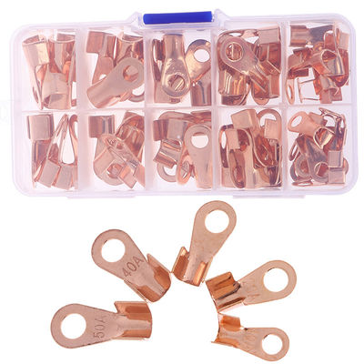 Alicate da ferramenta de friso do frisador e cobre aberto Ring Lug Terminals Assortment Set OT 10A do tambor 70pcs a 50A